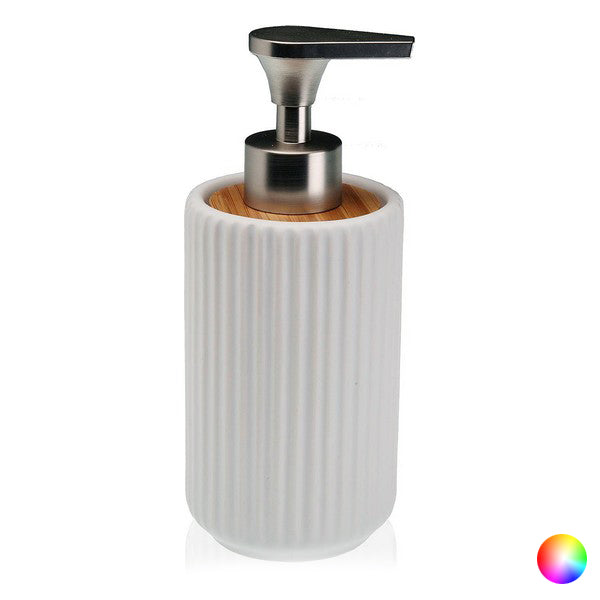 Dispenser Sapone Ceramica Bambù