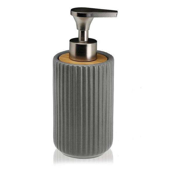 Dispenser Sapone Ceramica Bambù
