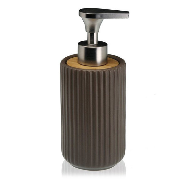 Dispenser Sapone Ceramica Bambù