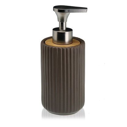 Dispenser Sapone Ceramica Bambù