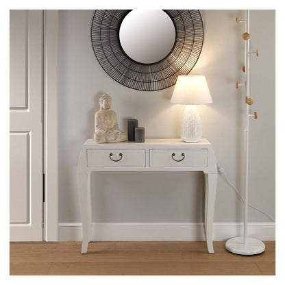 Tavolo da ingresso con 2 cassetti Legno MDF/Abete (25 x 80 x 97 cm)
