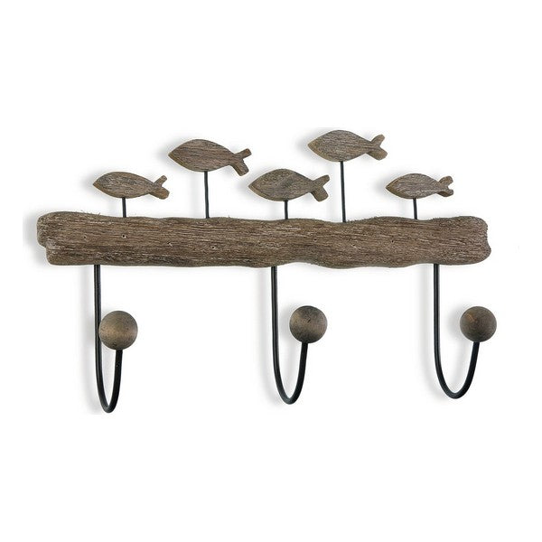 Appendiabiti Pesci Metallo (10,5 x 23 x 40 cm)
