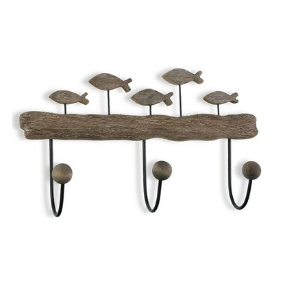 Appendiabiti Pesci Metallo (10,5 x 23 x 40 cm)