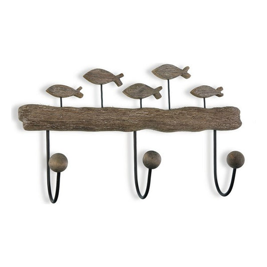 Appendiabiti Pesci Metallo (10,5 x 23 x 40 cm)
