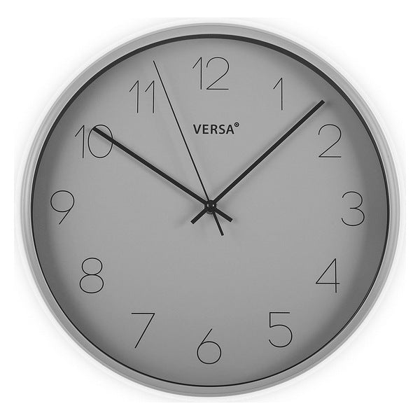 Wall Clock Plastic (6,7 x 35,4 x 35,4 cm) Grey