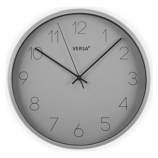 Wall Clock Plastic (6,7 x 35,4 x 35,4 cm) Grey