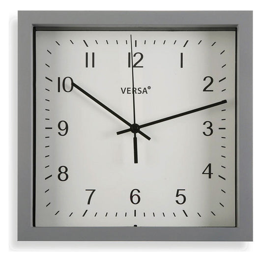 Wall Clock Plastic (6 x 23 x 23 cm) Grey