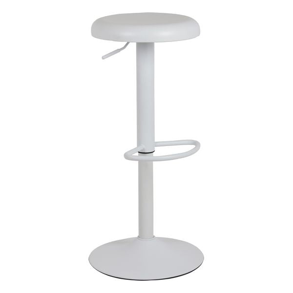 Sgabello Zena Acciaio (35 x 81,5 x 35 cm) Bianco
