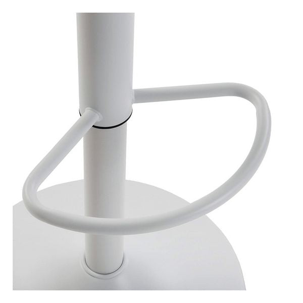 Sgabello Zena Acciaio (35 x 81,5 x 35 cm) Bianco