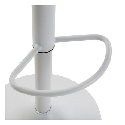 Sgabello Zena Acciaio (35 x 81,5 x 35 cm) Bianco