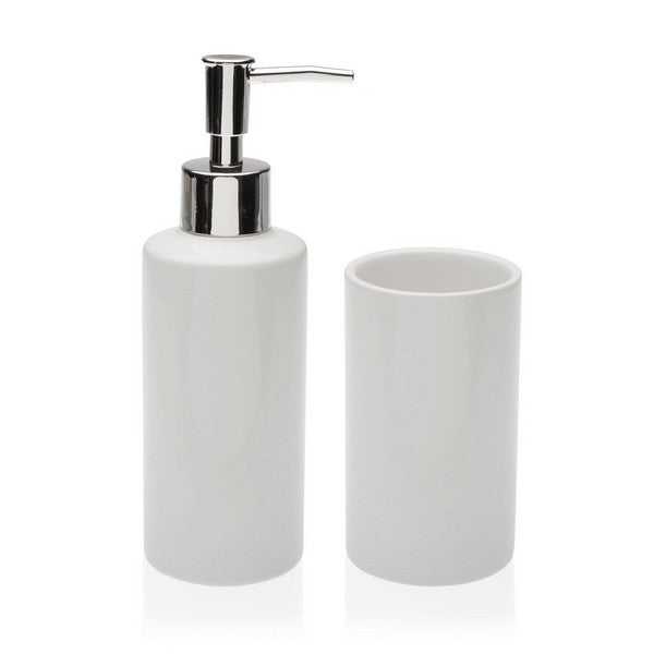Set da bagno in ceramica bianca
