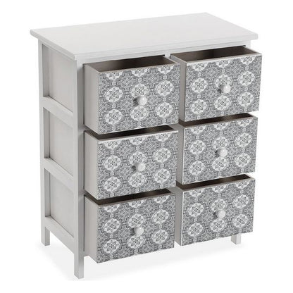 Cassettiera Blu MDF Legno 6 cassetti (29 x 64 x 54 cm)