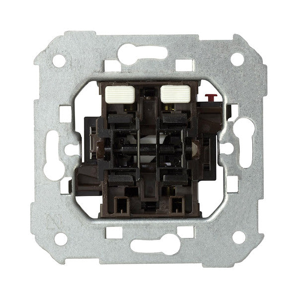 Interruttore a pulsante per tende Simon 75331 Alluminio PC