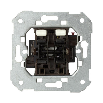 Interruttore a pulsante per tende Simon 75331 Alluminio PC