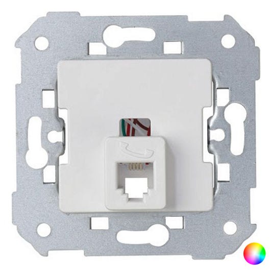 Copripresa RJ11 Ledkia SIMON 82 75480 Alluminio PC