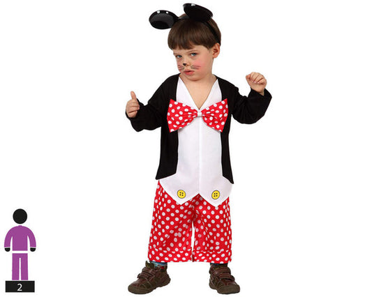 Costume per Neonato Th3 Party 4940 (2 pz) Topolino