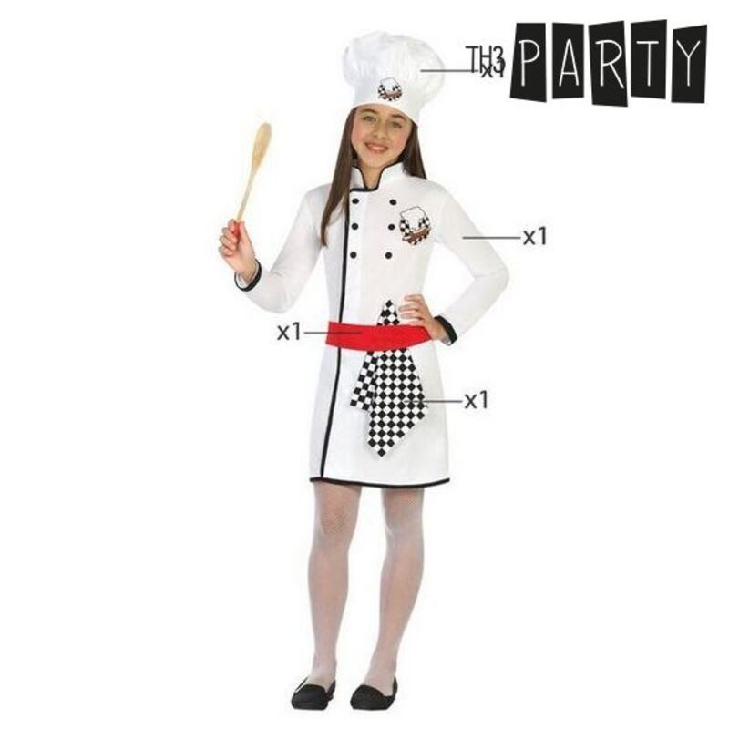 Costume da Cuoca per Bambini Donna 4 pz