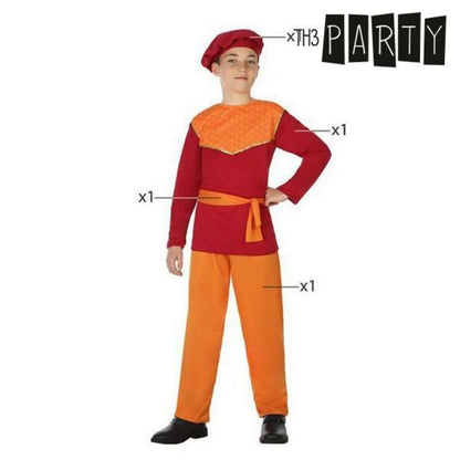 Costume per Bambini Pagliaio Rosso 4 pz