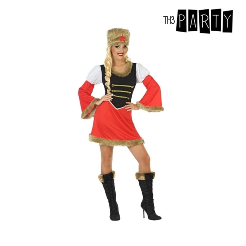 Costume per Adulti Donna Russa Rosso (2 pz)