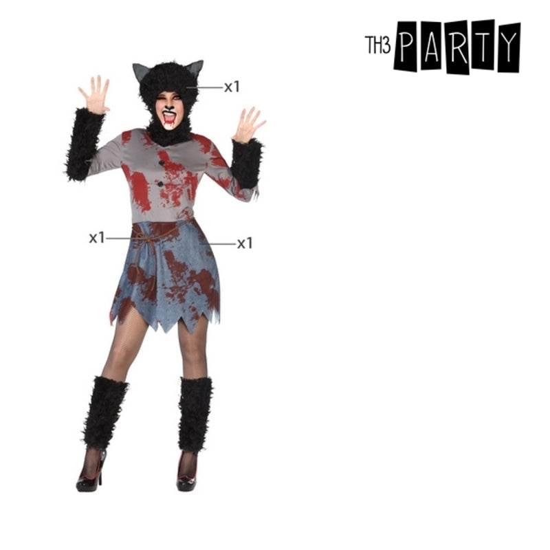 Costume per Adulti Lupo Rosso (3 pz)