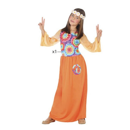 Costume per Bambini Hippie Arancione (1 Pz)