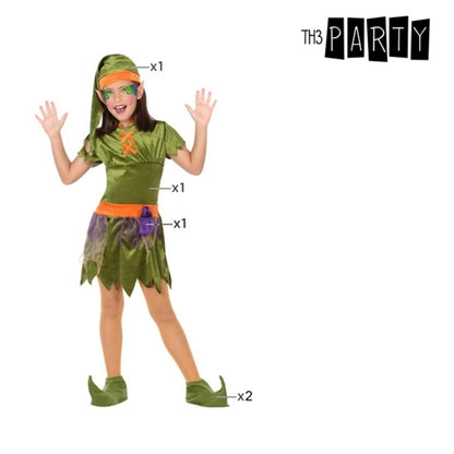 Costume per Bambini Goblin Verde (5 Pz)