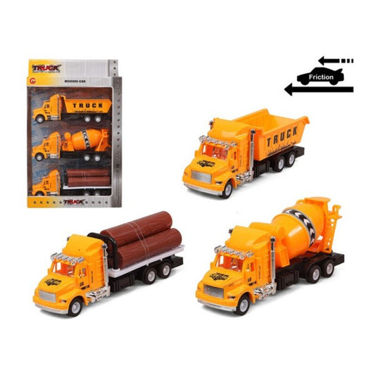 Set of cars Truck public works Yellow 119305 (3 Uds)