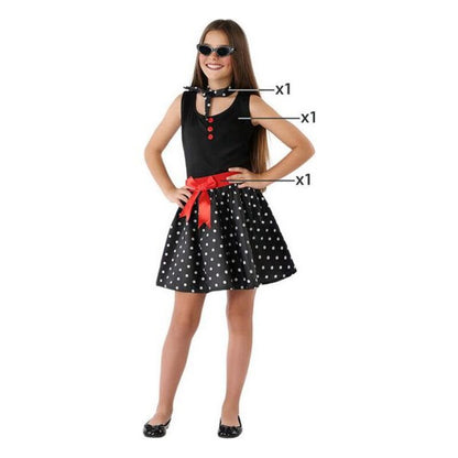 Costume per Bambini Anni '60 Nero