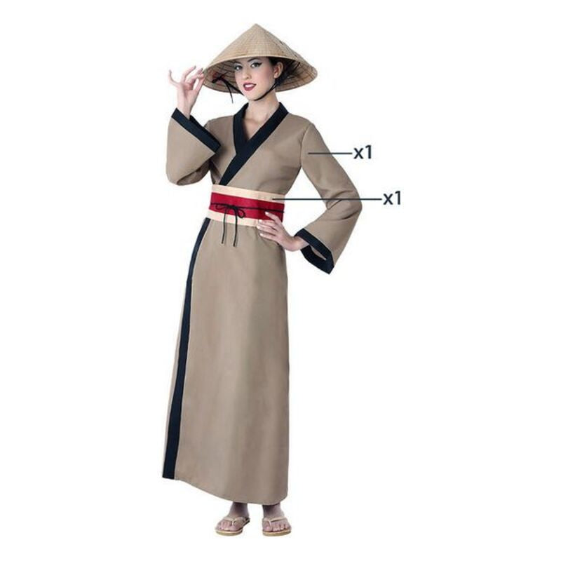 Costume per Donna Cinese per Adulti Marrone