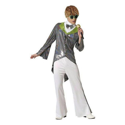 Costume per Adulti Rock star Argento