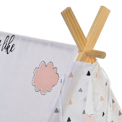 Tenda DKD Home Decor Cotone Legno Unicorno (110 x 110 x 106 cm)