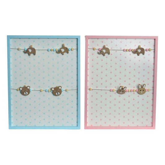 Photo frame DKD Home Decor MDF Wood (2 pcs) (32 x 42 x 2 cm)