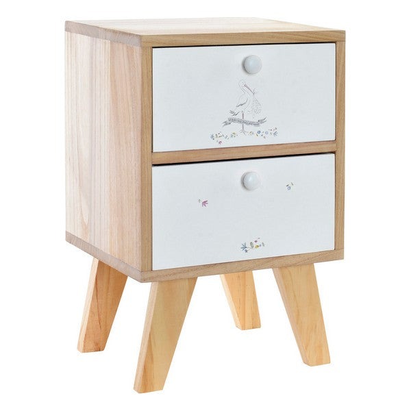 Comodino DKD Home Decor Baby Paolownia legno (30 x 25 x 47 cm)