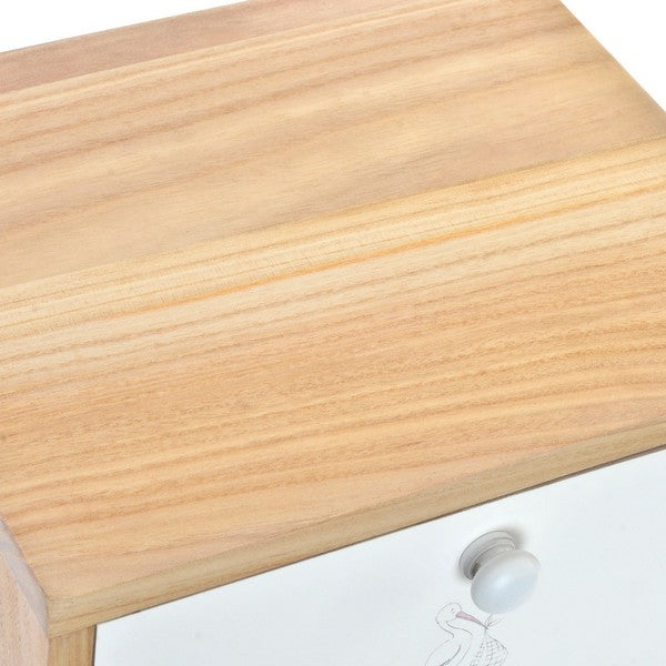 Comodino DKD Home Decor Baby Paolownia legno (30 x 25 x 47 cm)