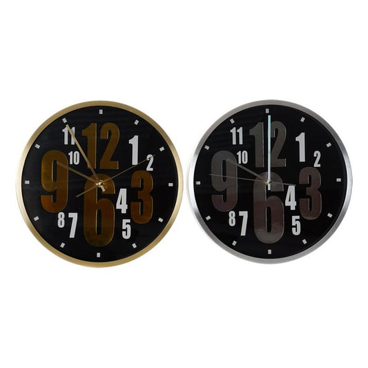 Orologio da Parete DKD Home Decor Alluminio (2 pz) (30 x 4 cm)
