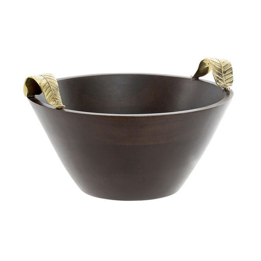 Centrotavola DKD Home Decor Ottone Legno di mango Marrone scuro (25 x 25 x 11 cm) (25 x 25 x 11 cm)
