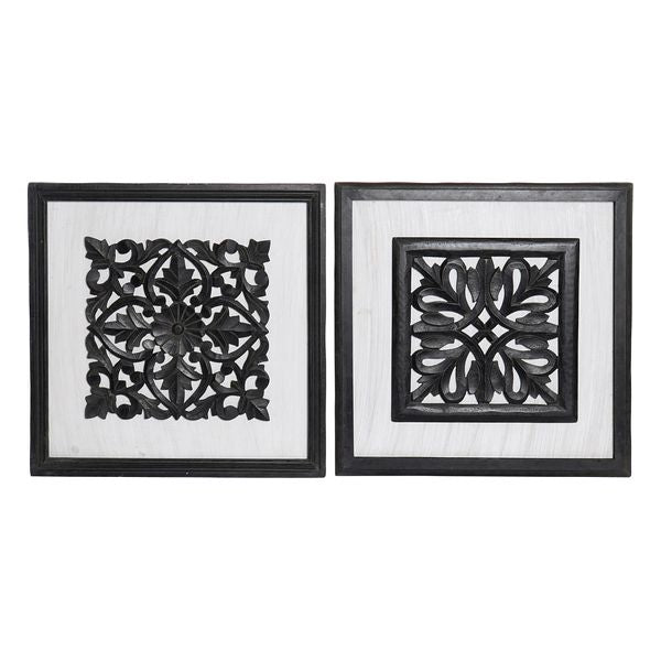 Decorazione da parete DKD Home Decor Legno Arabo (40 x 1 x 40 cm)
