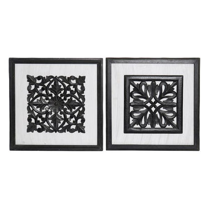Decorazione da parete DKD Home Decor Legno Arabo (40 x 1 x 40 cm)