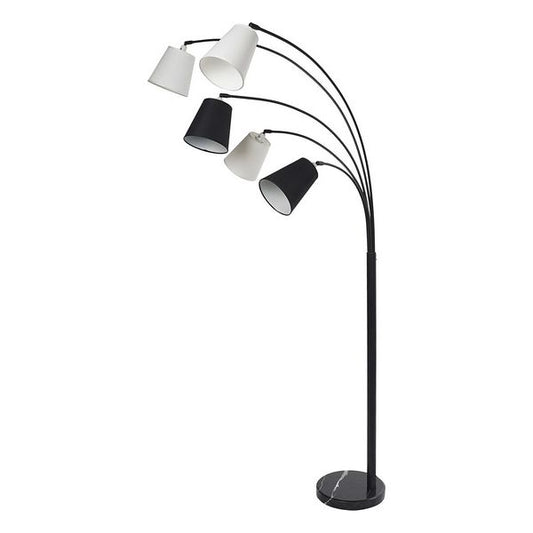 Floor Lamp DKD Home Decor Marble Iron With fabric (105 x 30 x 196 cm) (105 x 30 x 196 cm)