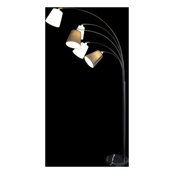 Floor Lamp DKD Home Decor Marble Iron With fabric (105 x 30 x 196 cm) (105 x 30 x 196 cm)