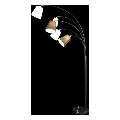 Floor Lamp DKD Home Decor Marble Iron With fabric (105 x 30 x 196 cm) (105 x 30 x 196 cm)