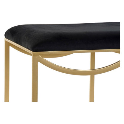 Panca DKD Home Decor Poliestere Velluto Metallo (120 x 40 x 47 cm)