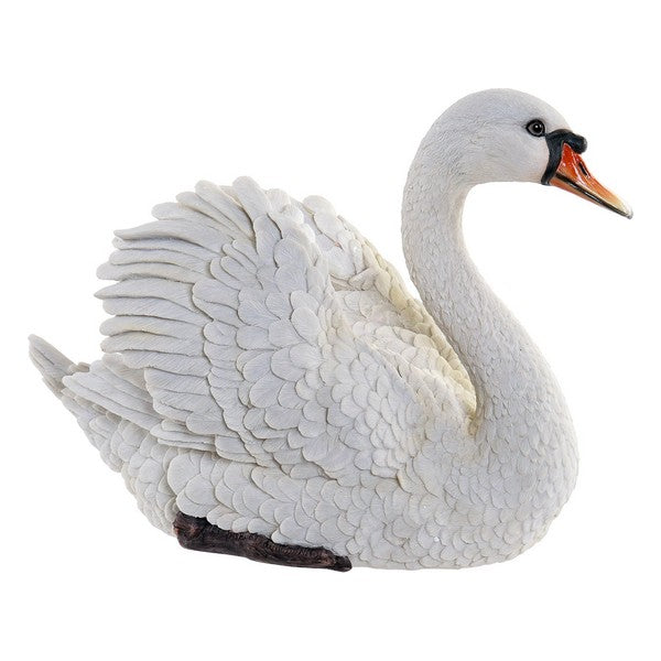 Scultura DKD Home Decor Cigno Resina Bianca (41 x 24 x 31 cm)