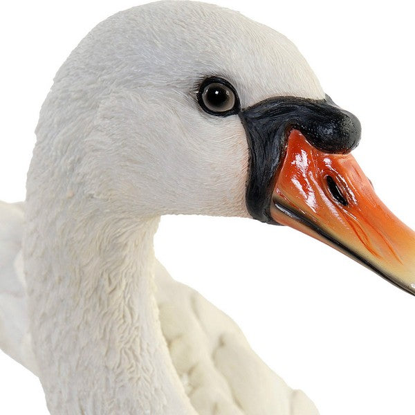 Scultura DKD Home Decor Cigno Resina Bianca (41 x 24 x 31 cm)
