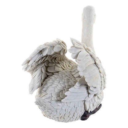 Scultura DKD Home Decor Cigno Resina Bianca (41 x 24 x 31 cm)