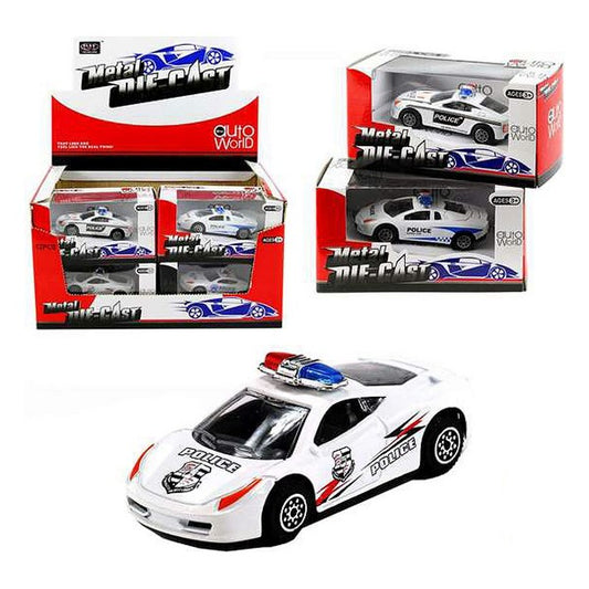 Police Car 9 cm Metal