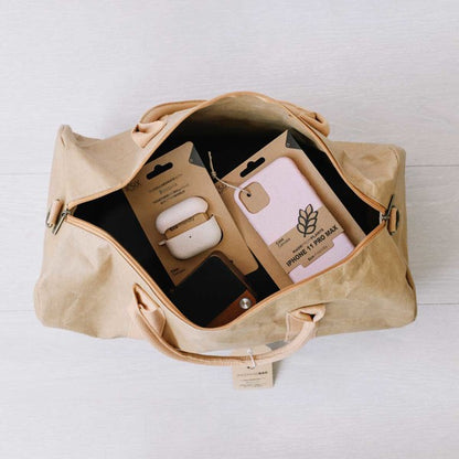 Borsa sportiva KSIX WeekendBag Carta kraft ecologica Marrone