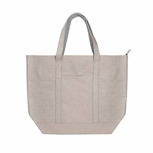 Borsa shopping KSIX carta kraft Poliestere Grigio