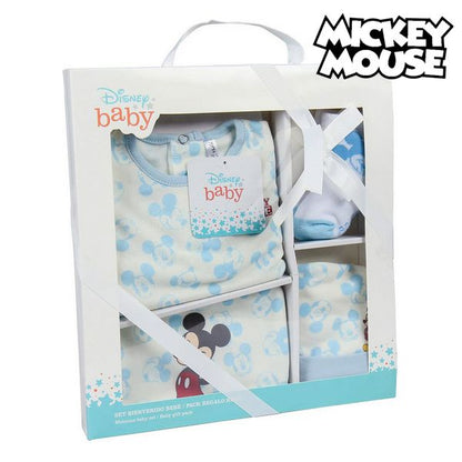 Set Regalo Neonato Topolino 75544 Azzurro Bianco (5 Pz)