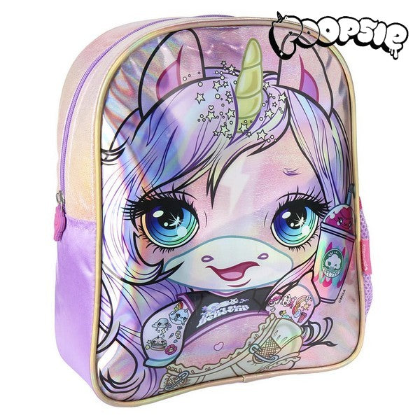 Zaino scolastico Poopsie rosa metallizzato